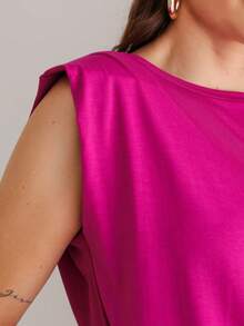 Women Tank Tops & Camis - Rose Red - View 4
