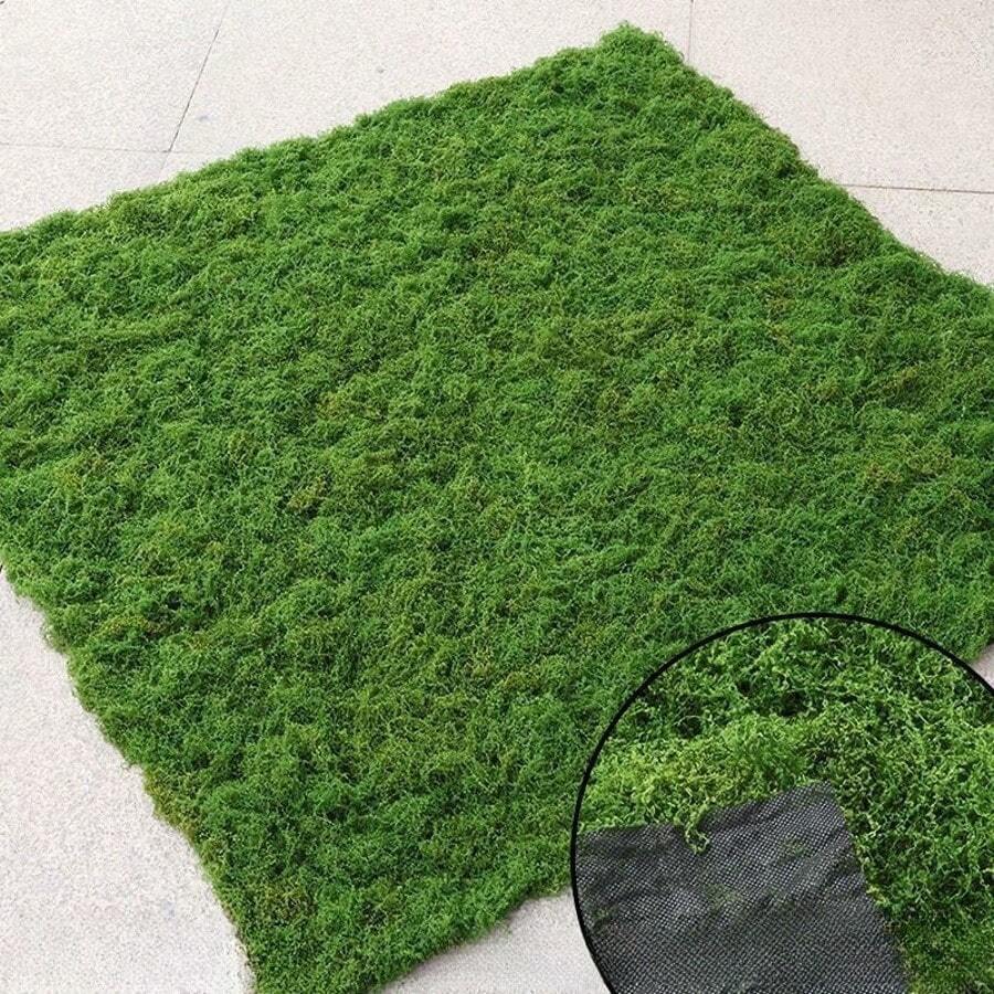 1m x 1m künstliche grüne Moosmatte, geeignet für Bonsai-Geschäfte, Miniatur-Landschaftsdekoration für Zuhause, Fotografie-Requisiten