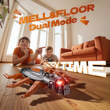 爬墙壁虎，可充电遥控机器人儿童玩具，可爬墙，遥控机器人玩具，适合 4 岁及以上男孩和女孩 - 彩色 - 查看 6