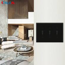 Pure Black Wall Panel Light Switch Socket Cover,Wall Panel Light Switch Cover, Various Styles, Sturdy And Durable