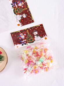 30/50pcs Christmas Santa Self-Adhesive Gift Bags, Snowman Christmas Tree Pattern, Transparent Plastic Cellophane Candy Bags, Merry Christmas Home Decor, 2026 Multi-Purpose New Year Gift Wrapping Supplies, Christmas Decorations, Christmas Pajamas, Christmas Gifts, Christmas Decor - Multicolor - View 12