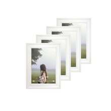 1 pieza/4 piezas Marco de fotos decorativo retro blanco europeo, decoración de pared, muestra fotos de 3.5x5", 4x6", 5x7", 6x8", 8x10", horizontal o vertical para mesa o pared, adecuado para dormitorio, sala de estar, regalo ideal para Halloween, Navidad, Año Nuevo (se incluye papel fotográfico al azar)