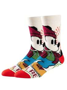 Disney 1双正品迪士尼女士礼品袜，迪士尼米奇卡通袜子，创意趣味袜子，舒适透气时尚男女通用袜子，迪士尼袜子