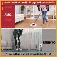 Local Devery-YOUBEI-Qulable Spin Mop Replacement Handle - Mop Stick Compatible With O-Cedar Spin Mop, 4-Section 30" To 58" Mop Handle Replacement Stick, EasyWring Mop Handle For Floor Cleaning(Mop Head&Base Not Include) - 紅色 - 查看 7