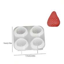 Khuôn nến silicon AromaRelax hình dâu tây 3D tự làm thủ công hương thơm lãng mạn cho tiệc ngày lễ tình nhân trang trí nhà quà tặng sinh nhật - trắng - Xem 12