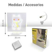 BUYTITI Acrylic Magic Board With LED Light - Multicolor - View 4