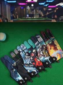 1pc Professional Billiard Glove, 3-Finger Left/Right Hand, Breathable Elastic Snooker/Pool Game Glove Winter Outfits Fall