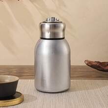 1个300毫升不锈钢杯，迷你便携式保温水瓶，适合学生使用 - 彩色 - 查看 13