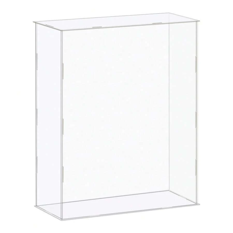 Clear Display Case, Acrylic Box Assemble Dustproof Box Showcase For Collectibles, Crafts - Clear 12.2x4.3x14.1 Inch - View 1