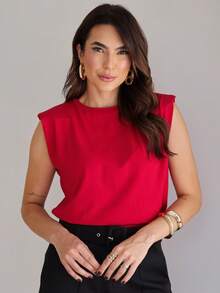 Women Tank Tops & Camis - Red - View 8