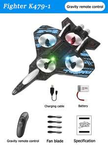 Dual Remote Control Fighter Drone Toy, Zero Base Simple Operation, Gravity Sensing Flight, Not Afraid Of Falling, Aerobatics, Multi-Player Play, Intelligent Quadcopter, Suitable For Beginners, Perfect Birthday Holiday Party Gifts, Long Flight Time And Long Distance Flight, With Stable Hover, Tumbling And Other Skills