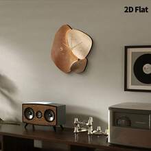 2D Flat, 1pc Modern Fashion Ideas Art Decorative Wall Clock, Super Silent Quartz Movement, No Ticking Sound, Decorative Clock For Living Room, Bedroom, Office, Kitchen And Cafe, Perfect For Christmas, New Year, Valentine's Day Gifts - Multicolor - View 9