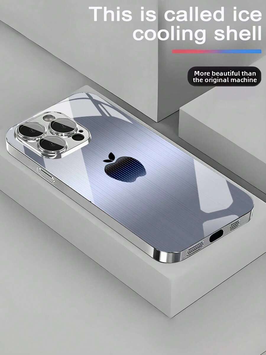 1个苹果设计金属玻璃材质手机壳，优雅高端，兼容 17 Pro Max/Air 16 Pro Max/16 Pro/16E/16/15 Pro Max/15 Pro/15 Plus/15/14 Pro Max/14 Pro/14 Plus/14/13 Pro Max/13 Pro/13/12 Pro Max/12/11 Pro Max/11手机配件保护套