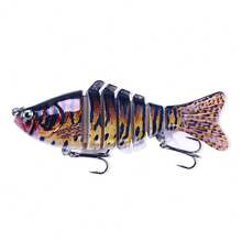 7-Section 10cm Multi-Jointed Fishing Lure, Minnow Hard Bait, Hengjia VIB Fishing Lure - Multicolor - View 15