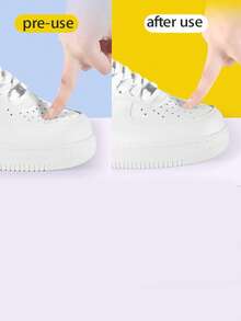 2 件男女通用可调节塑料弹簧鞋撑，具有防变形和抗皱功能，黑色 - 白色 - 查看 3