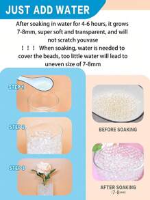 100,000pcs 7-8mm Gel Balls, Absorbent Water Beads Suitable For Vase Fillers, Christmas Decor, Wedding Center Pieces, Birthday Decoration, Floating Candles, Planting, Floral Displays, Gifts