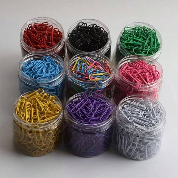 200 pezzi Fermagli per carta 28mm, fermagli per carta colorati rivestiti, fermagli per carta riutilizzabili, fermagli per carta colorati per ufficio, scuola, documenti, organizzazione, ritorno a scuola, scuola, ufficio, regali di Natale, regali di laurea, forniture scolastiche