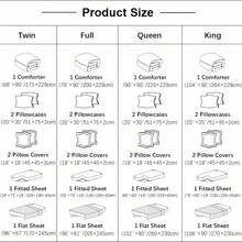 Erosebridal Boho Moth 7 Piece Bedding Set Gothic Skull Bed In A Bag Bohemian Moon Starry Sky Comforter With Sheets Exotic Skeleton Bones Bed Sets, For Valentine's Day, Christmas Happy New Year Room Decor, Perfect Gift For Birthday Housewarming - 黑白 - 查看 7