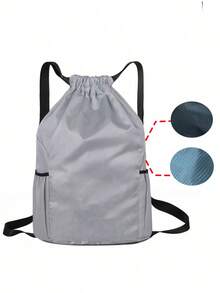 大型防水抽绳背包，干湿分离 - 轻质防水抽绳背包 - 快干、多功能防水背包，大容量，适合远足和运动 - 舒适的便携式设计，适合户外探险，非常适合旅行、健身房和日常使用：别致的菱形户外运动和健身背包，配有安全拉链、实用口袋，适合返校 - 彩色 - 查看 13