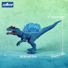 [Tem certificado infantil] Brinquedo modelo de dinossauro realista, estatueta de animal selvagem, brinquedo sensorial e presente de festa, adequado para decoração de quarto de crianças ou meninas e meninos