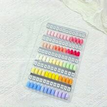Magnetic Nail Swatches Book Color Testing Detachable Nail Tip Acrylic Gradient Color Display Booklet Adetachable Manicure Display - Multicolor - View 5