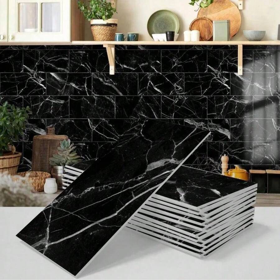 16pcs 20cm/7.87inch Foam Wall Tile Stickers, Peel And Stick Tile Stickers For Backsplash, Bathroom Decorative Stickers