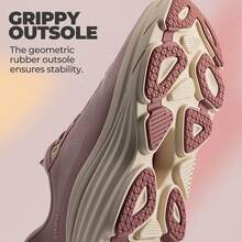 Women's Slip On Walking Shoes Hands-Free Cushion Running Tennis Non-Slip Comfortable Gym Workout Athletic Breathable Fashion Sneakers SwiftLite - Hồng - Xem 9