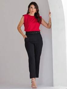Women Tank Tops & Camis - Red - View 3