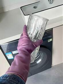 厨房洗碗手套 - 可重复使用的家用清洁手套，灵活耐用，多用途清洁手套，非常适合厨房、浴室、洗衣房 - 彩色 - 查看 2