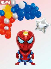 Marvel Bộ 50 bóng bay Người Nhện được  cấp phép chính thức Vòng hoa bóng bay hoạt hình thú vị Trang trí sinh nhật Đám cưới Tiệc Giáng sinh Nền ảnh Đạo cụ Vật dụng Quà tặng cho bạn bè Gia đình - Nhiều màu - Xem 6
