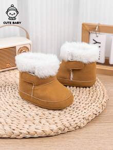 婴儿冬季时尚加厚保暖靴毛绒雪地靴