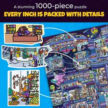 QUOKKA 1000 Piece Jigsaw Puzzle For Adults Seek & Find - Nighty Cats, Cruise Vistas & Galactic Tails - Extra Fun Challenges - Galactic Tails - 查看 4
