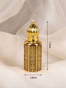 12毫升玻璃精油滚珠瓶，配不锈钢滚珠 - 可重复灌装旅行香水瓶，奢华礼品（皇冠盖，椭圆形设计）| 芳香疗法及送礼必备美容单品 - 彩色 - 查看 6