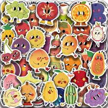 50pcs Picture Book Style Fruit Stickers, Creative Graffiti Stickers, Office Supplies, Mobile Phone Computer Stickers, Highly Attractively Waterproof Cool Stickers, Fun Classic Gift Decoration, Value Pack Cute Cartoon Stickers, Cool Anime Stickers, Decorative Stickers, Waterproof , Mobile Phone Case Decorative Stickers Are Reusable