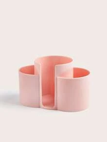 Qtip Holder Dispenser, 3-Compartment Swab Holder, Bathroom Storage Jar, Makeup Pad Organizer For Bathroom Vanity Top Storage - Multicolor - View 7