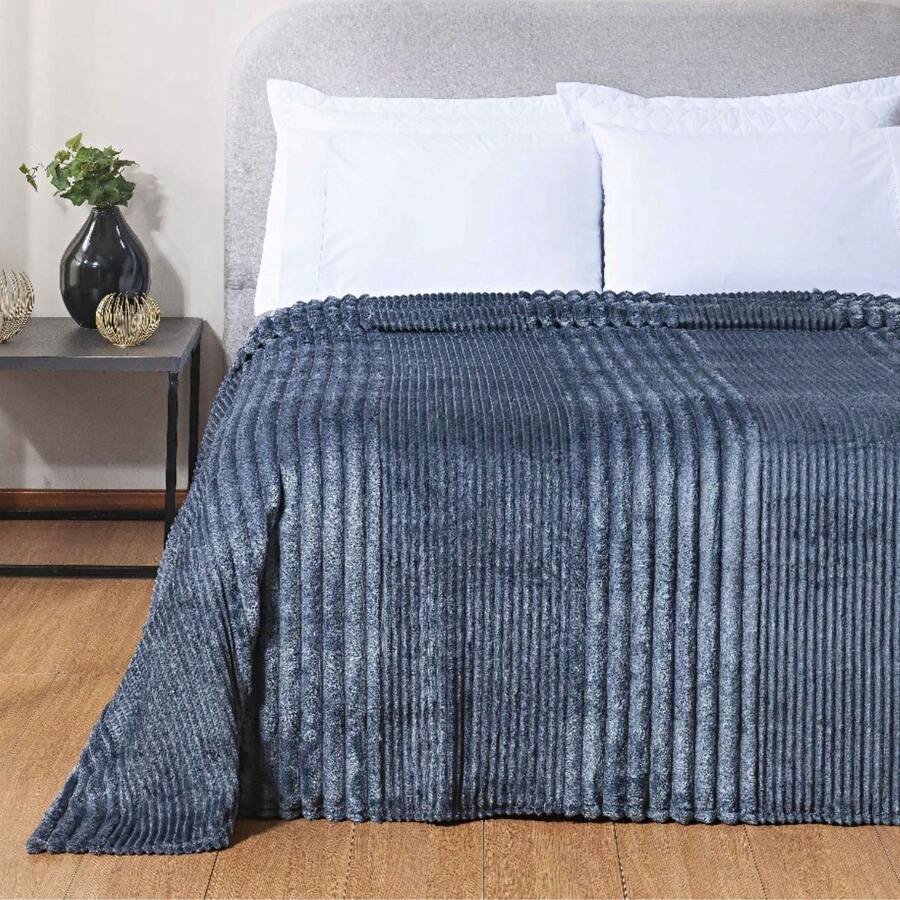 Toronto Blanket Intense Comfort And Velvety Touch - Gris Oscuro - Ver 1