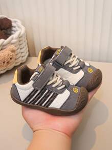 Kids' Casual Shoes, Children's New Fashion Sneakers, Soft Bottom Comfortable Student Shoes, Toddler First Walking Shoes - Grey - View 3