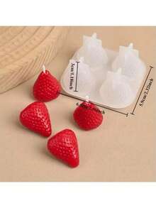 Khuôn nến silicon AromaRelax hình dâu tây 3D tự làm thủ công hương thơm lãng mạn cho tiệc ngày lễ tình nhân trang trí nhà quà tặng sinh nhật - trắng - Xem 14
