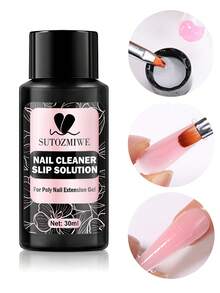 Dung dịch làm sạch móng dạng lỏng 30ml cho móng nối dài, sơn móng tay dạng gel Poly Quick UV Builder Acrylic Gel Polish, chất tẩy rửa, làm sạch gel nối dài móng nghệ thuật Plus - Trong sáng - Xem 1
