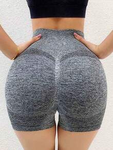 Seamless Yoga Pants For Women Fitness Sport Leggings Sexy Gym Tights Push Up Trousers High Waist Workout Sportswear  High Waist - Navy - 查看 7