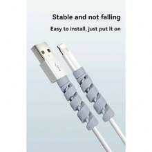 10pcs Cable Saver Protector - Snug Fit For All Cell Phones, Computers, And Chargers Compatible With All & Wires Cable Organizer - Multicolor - View 5