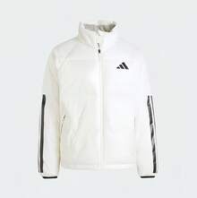 Adidas Men's Winter Coat With Three Stripes And A Warm Down Jacket. - 白色 - 查看 1