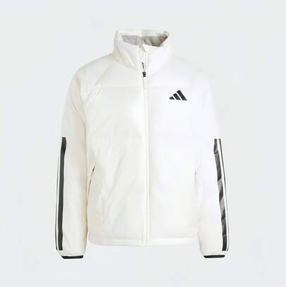 Adidas Men's Winter Coat With Three Stripes And A Warm Down Jacket.