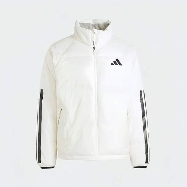 Adidas Men's Winter Coat With Three Stripes And A Warm Down Jacket.