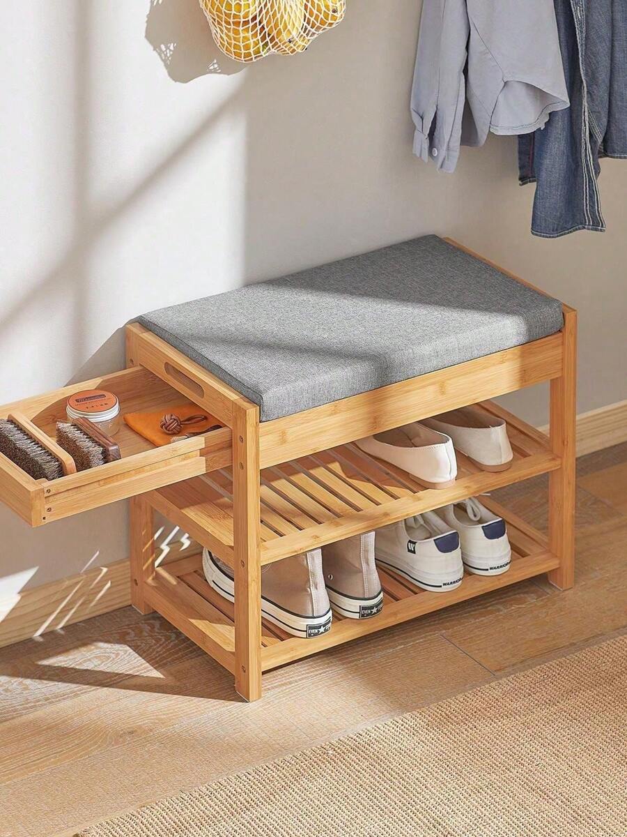 SoBuy Shoe Rack FSR49-N - Brown - View 1