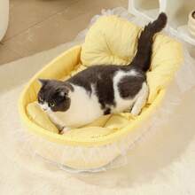 Cat Bed For Indoor Cats, Dog Bed, Soft And Washable Pet Bed For Puppy And Kitten, Pet Bed For Small Cats And Small Dogs Up To 6kg - Multicolor - View 5