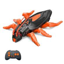 爬墙壁虎，可充电遥控机器人儿童玩具，可爬墙，遥控机器人玩具，适合 4 岁及以上男孩和女孩 - 彩色 - 查看 2