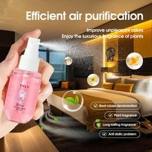 50 ml / 1,7 uncii parfum de vanilie și nucă de cocos, parfum de lavandă și trandafir, aromaterapie fără flacără, aer răcoritor. Spray-ul de aromaterapie este un cadou ideal pentru familie și prieteni.