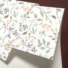 1卷波西米亚风格纹理树叶壁纸，可移除可剥离，美丽的浅色背景壁画，适用于房间、客厅、走廊装饰，家居装饰墙面艺术，自粘壁纸，房间装饰，厨房，卧室，客厅装饰 - WP345A - 查看 8