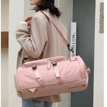 New Large Capacity Travel Bag Fashionable Simple Leisure Sports Fitness Bag Yoga Bag Multifunctional Shoulder Bag For Men And Women - 藍色 - 查看 8